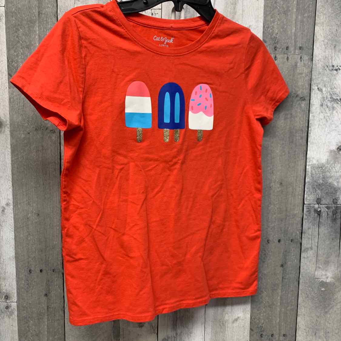 Size 10/12 Red Graphic Cat & Jack T Shirt