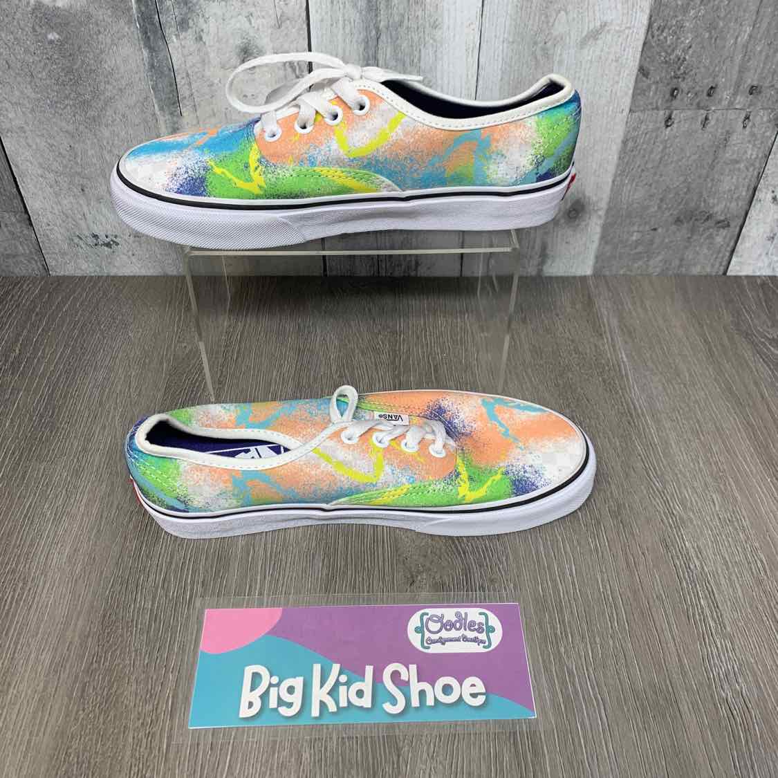 Size 5.5 Blue/Coral Vans Sneakers