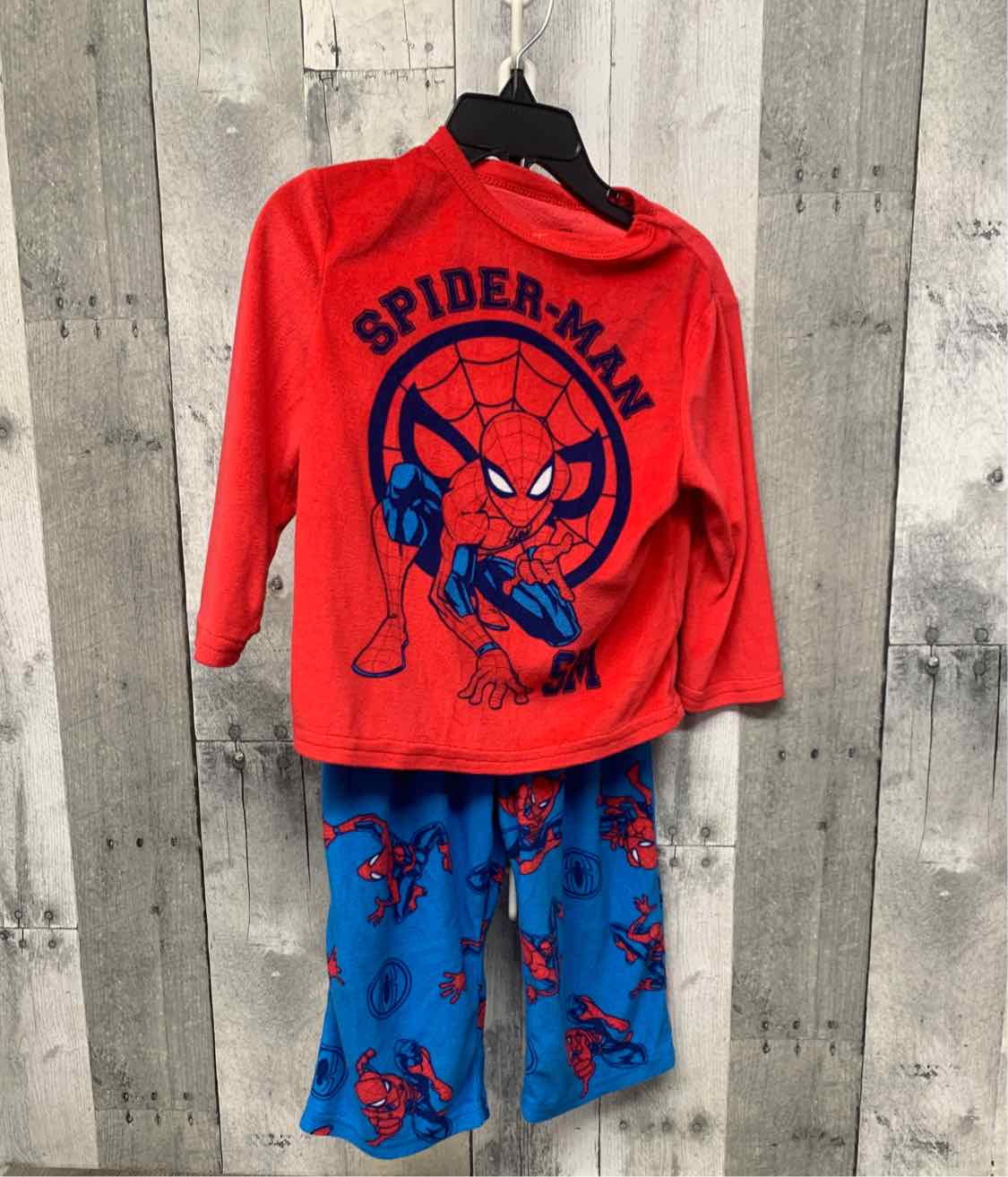Size 2T Red/Blue Marvel 2pc PJs