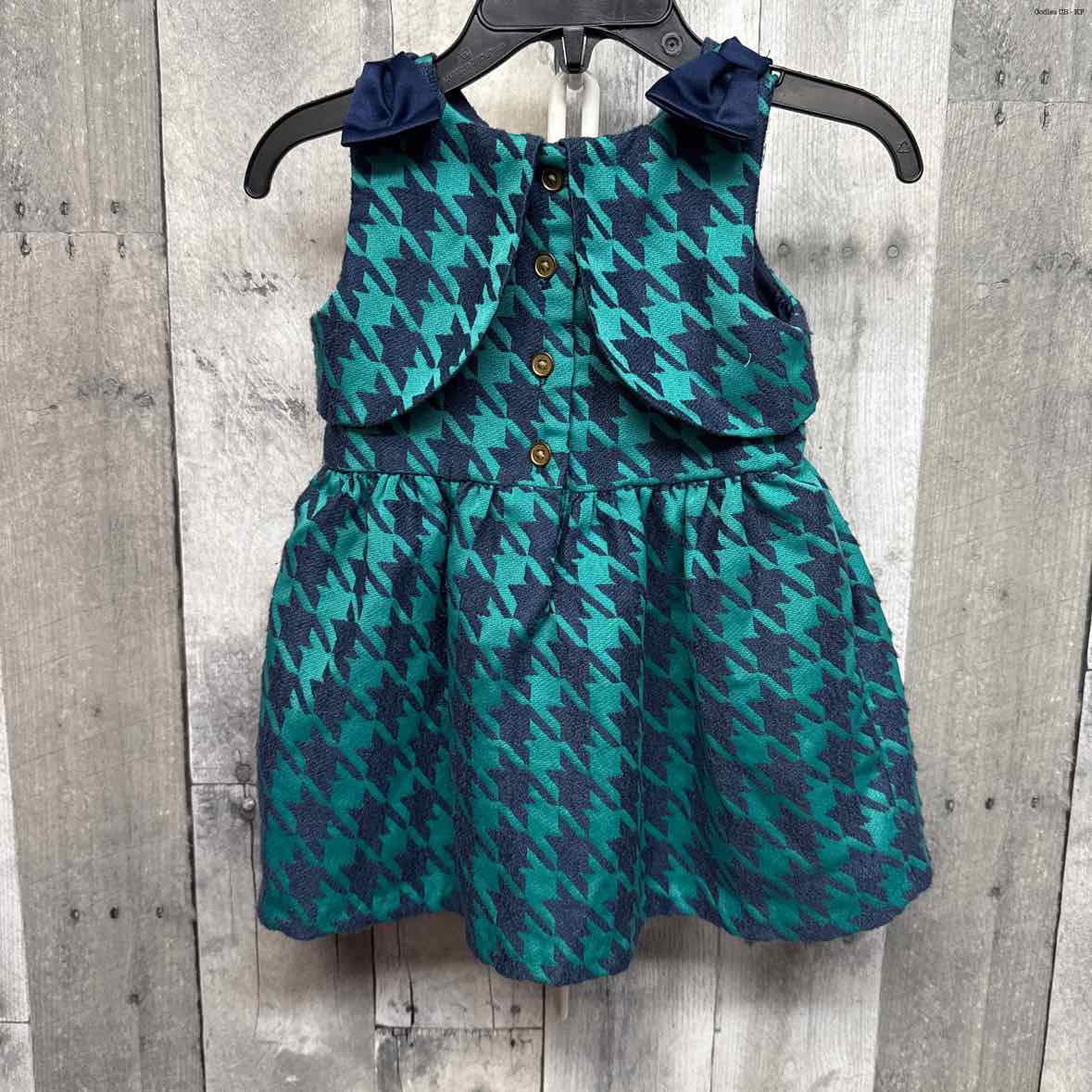 Size 12 Months Navy/Green Cat & Jack Dress