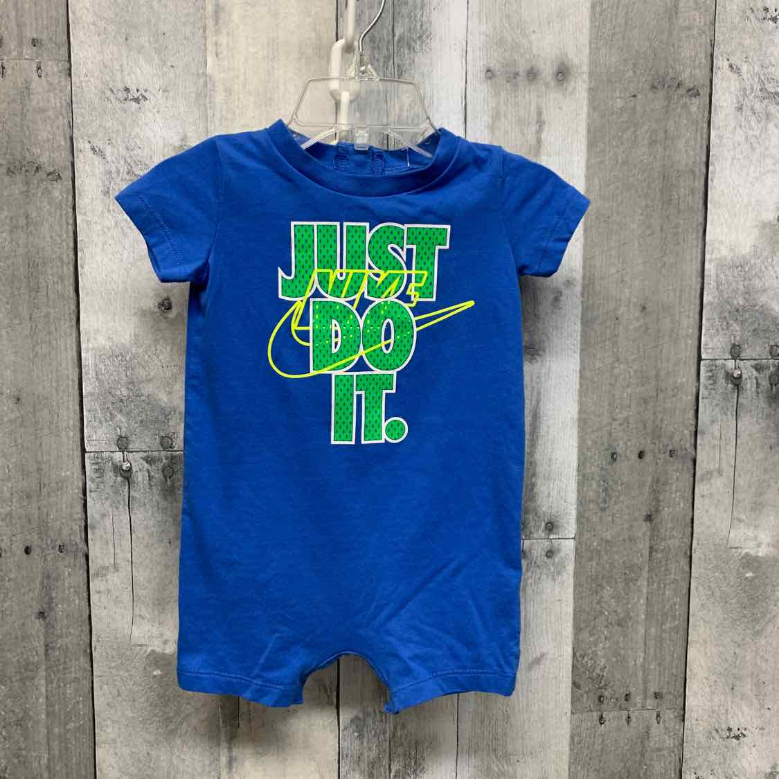 Size 9 Months Blue/Green Sport Brand Romper