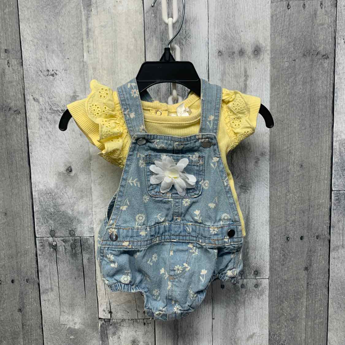 Size 0-3 Months Denim/Yellow Nannette Shirt/Jumper