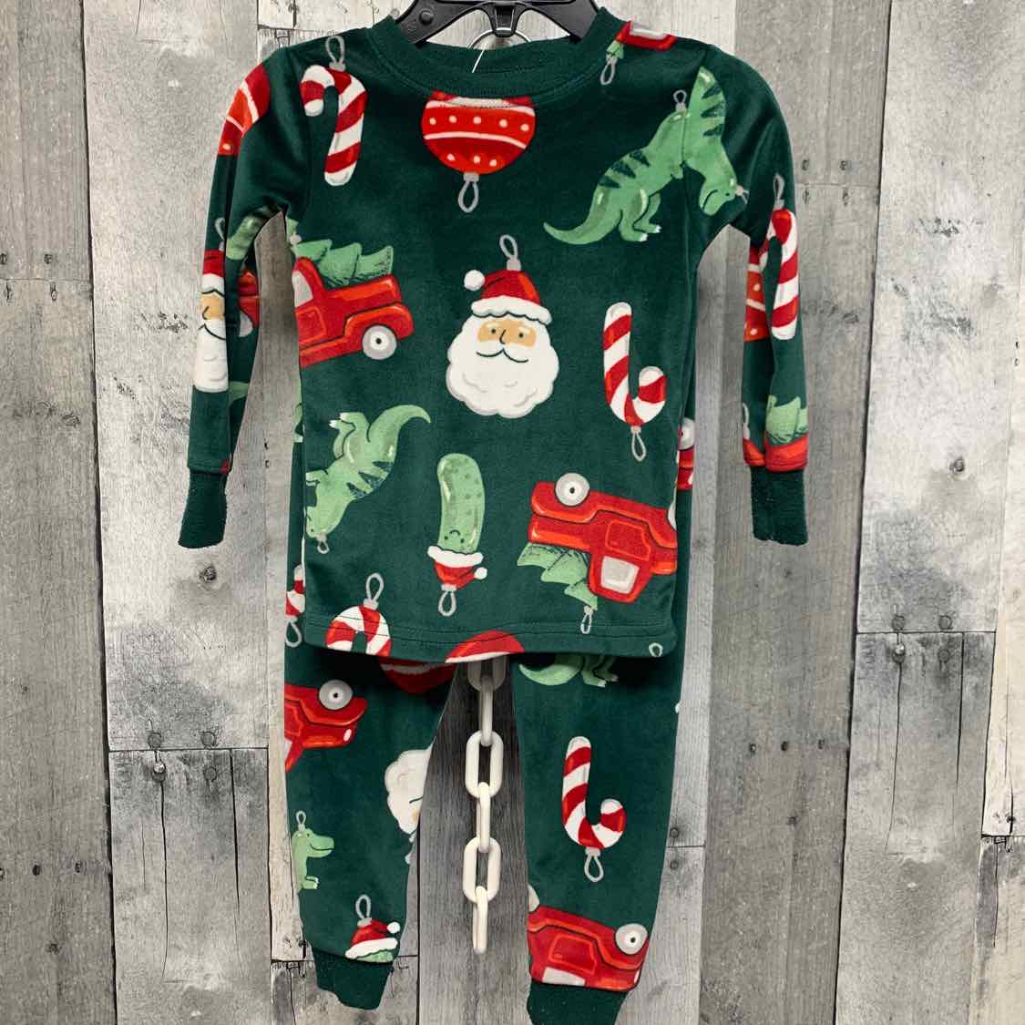 Size 18 Months Green/Red Child of Mine 2pc PJs