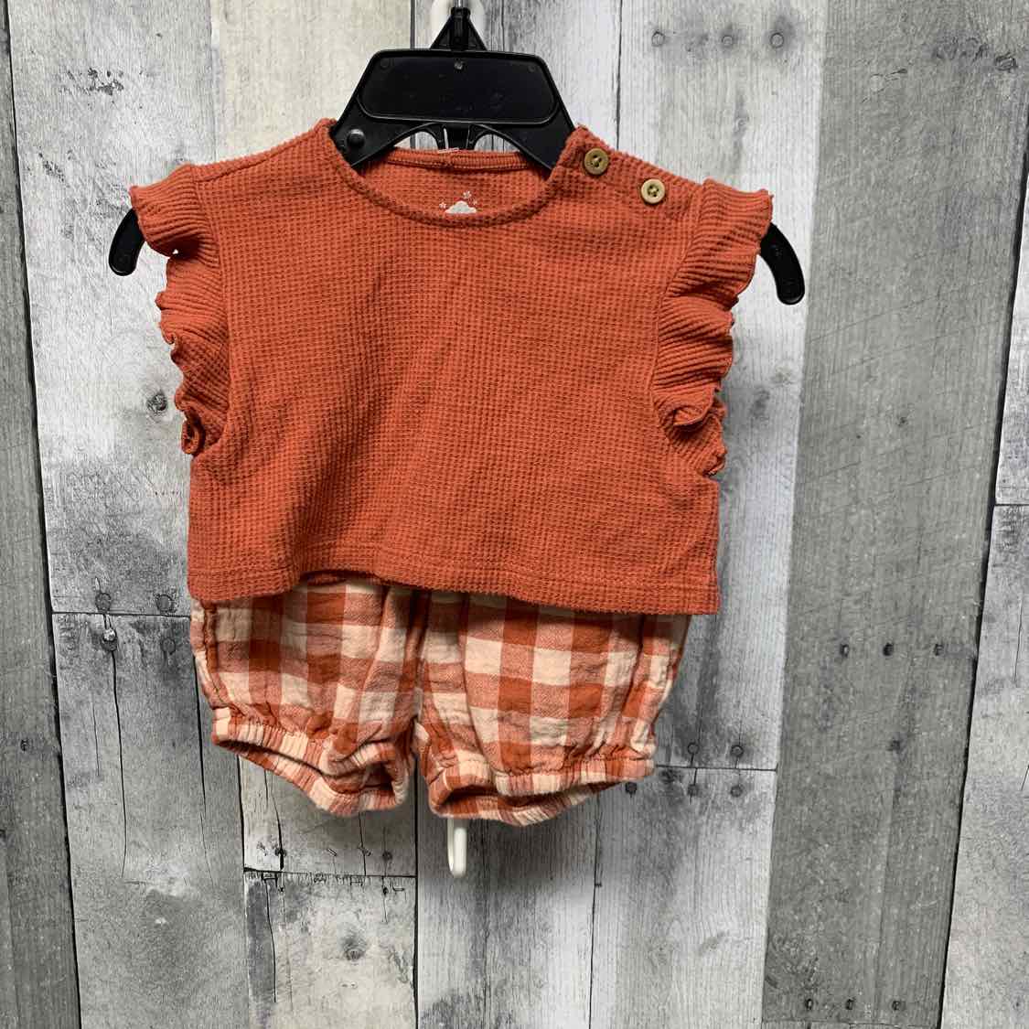 Size 0-3 Months Brown Cloud Island Shirt/Shorts