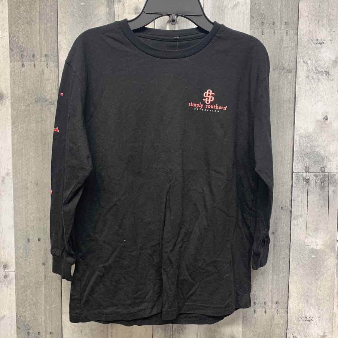 Size Medium Black Simply Southern Long Sleeve Shirt