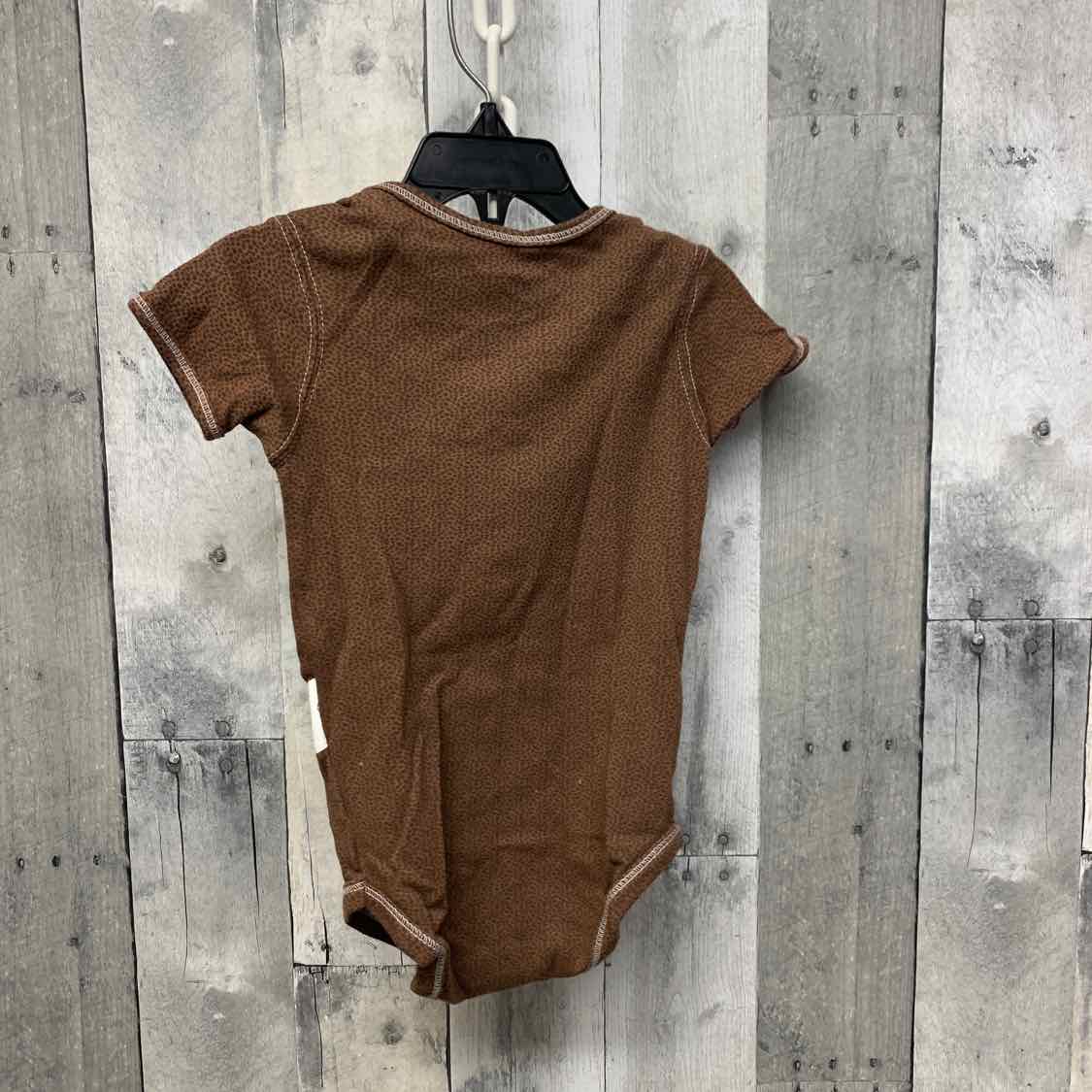 Size 18 Months Brown Print Team Apparel Bodysuit