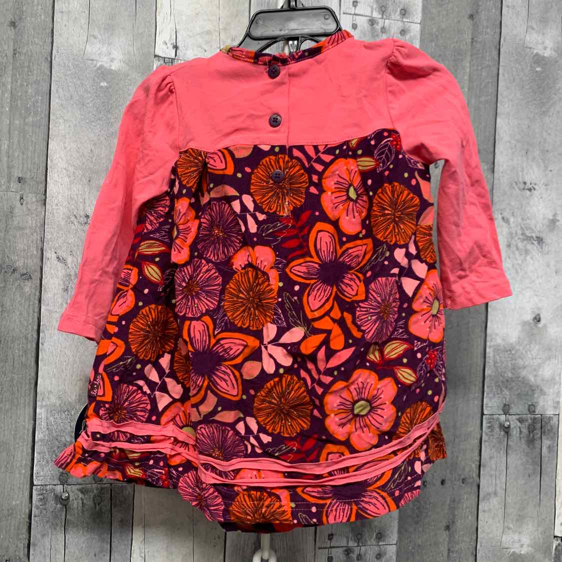 Size 18 Months Pink/Purple B Brand LS Dress