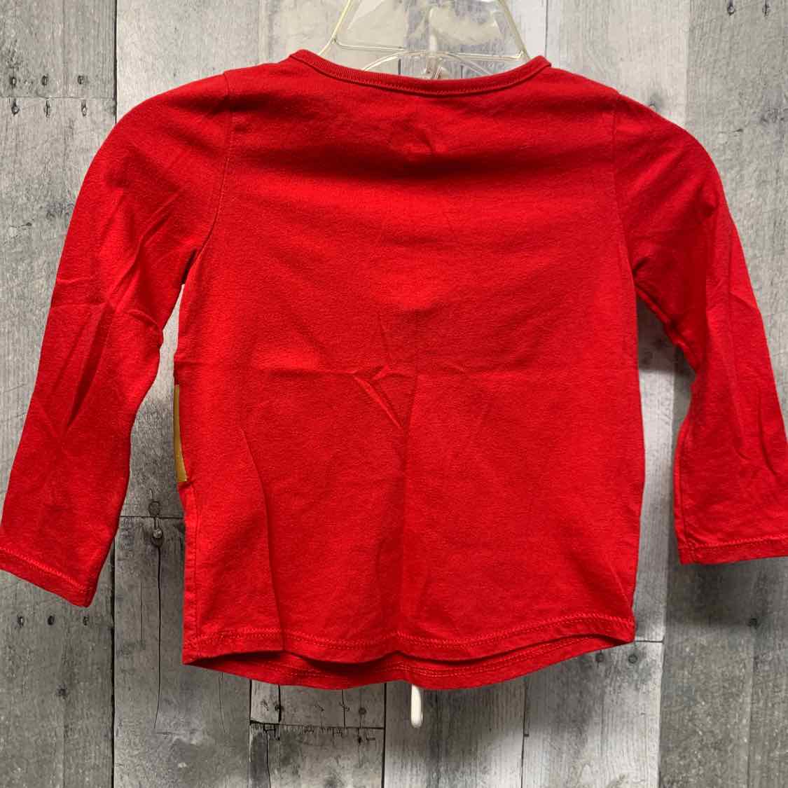 Size 3T Red Graphic Holiday Brands Long Sleeve Shirt