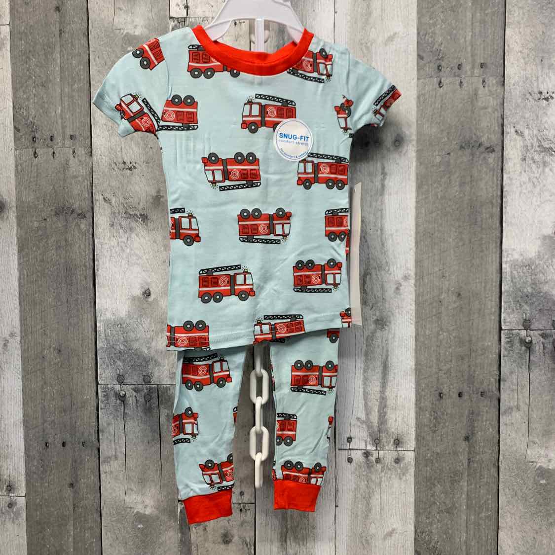 Size 12 Months Blue/Red Bon Bebe 2pc PJs - OodlesCB