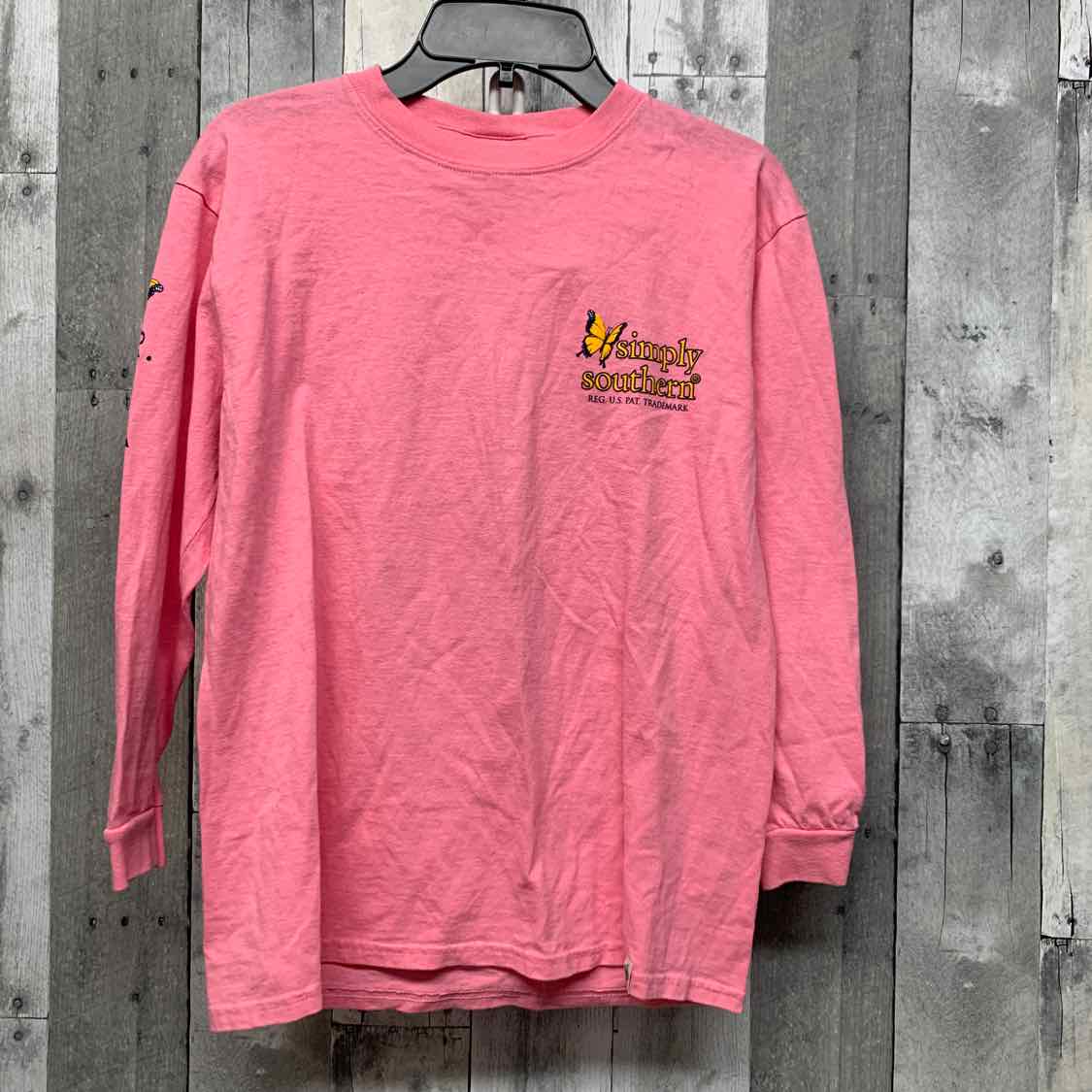Size Medium Pink Simply Southern Long Sleeve Shirt