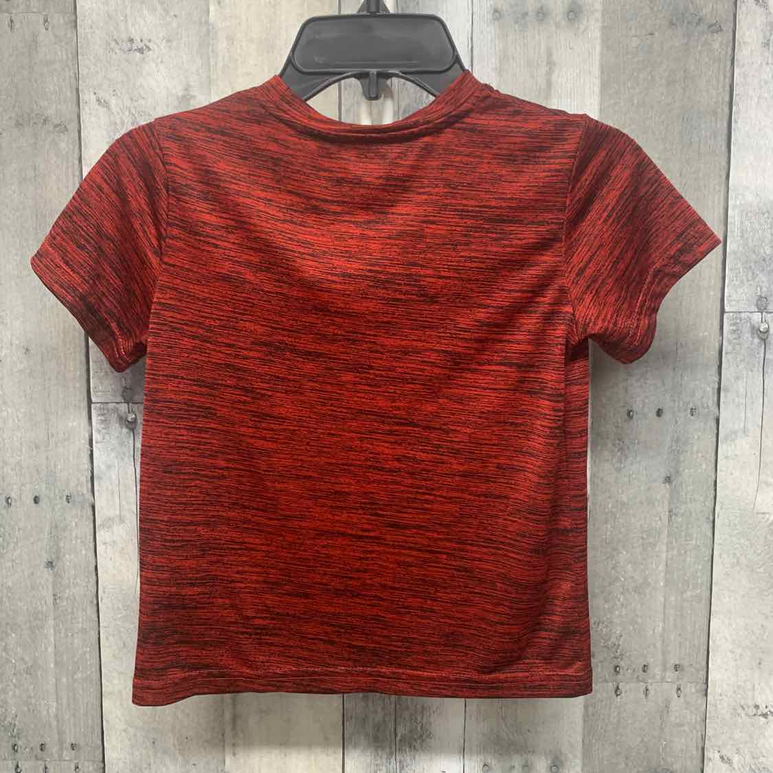 Size 5 Red Print Champion T Shirt - OodlesCB