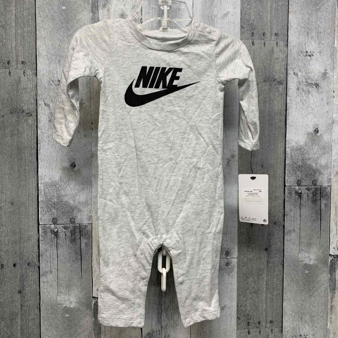 Size 6 Months Gray Graphic Sport Brand Romper