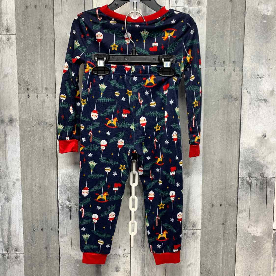 Size 3T Navy Print Members Mark 2pc PJs