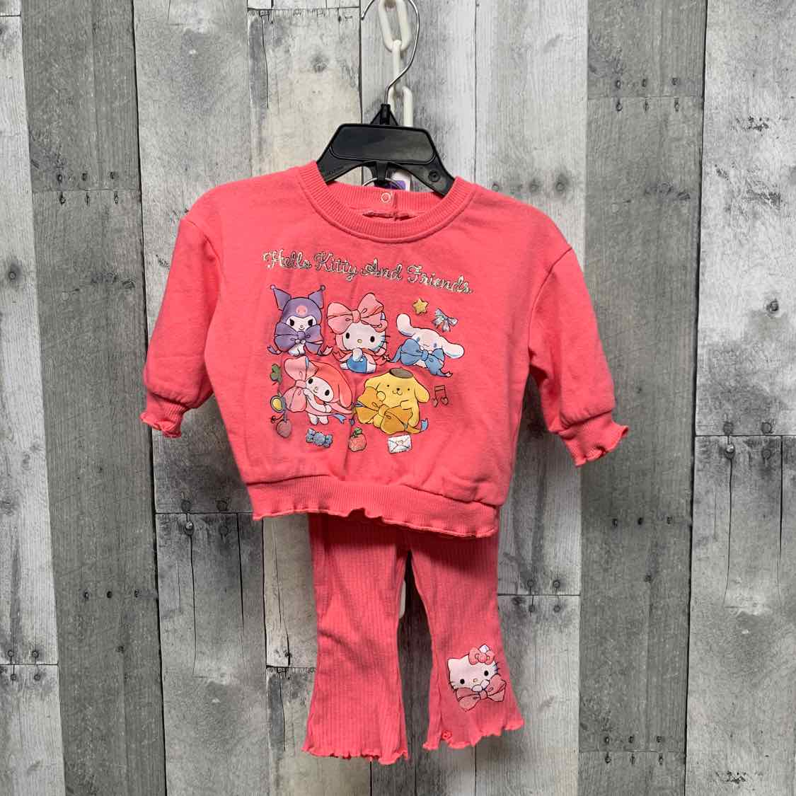 Size 3-6 Months Pink Hello Kitty Shirt/Pants