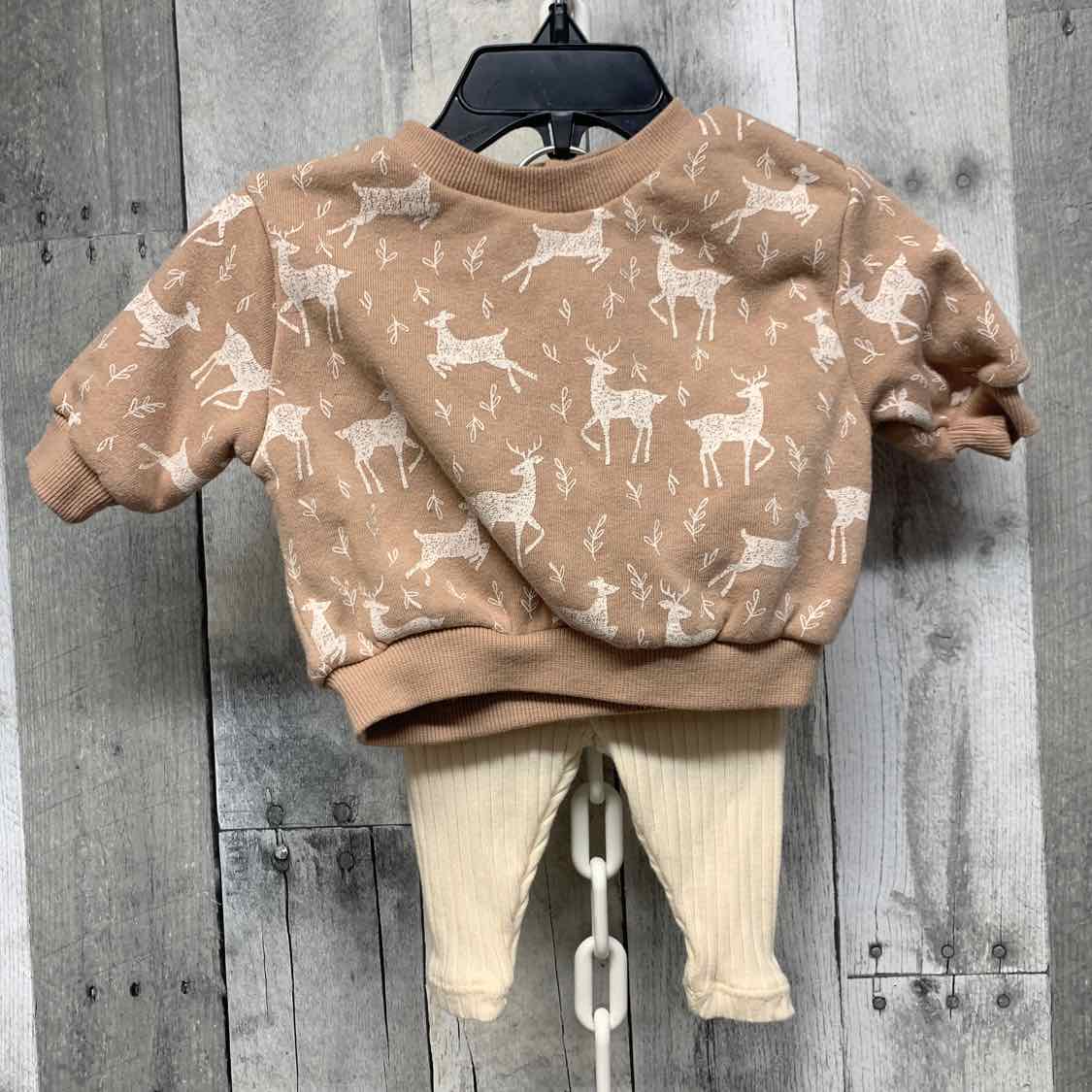 Size Newborn Tan/Ivory Grayson Threads Shirt/Leggings