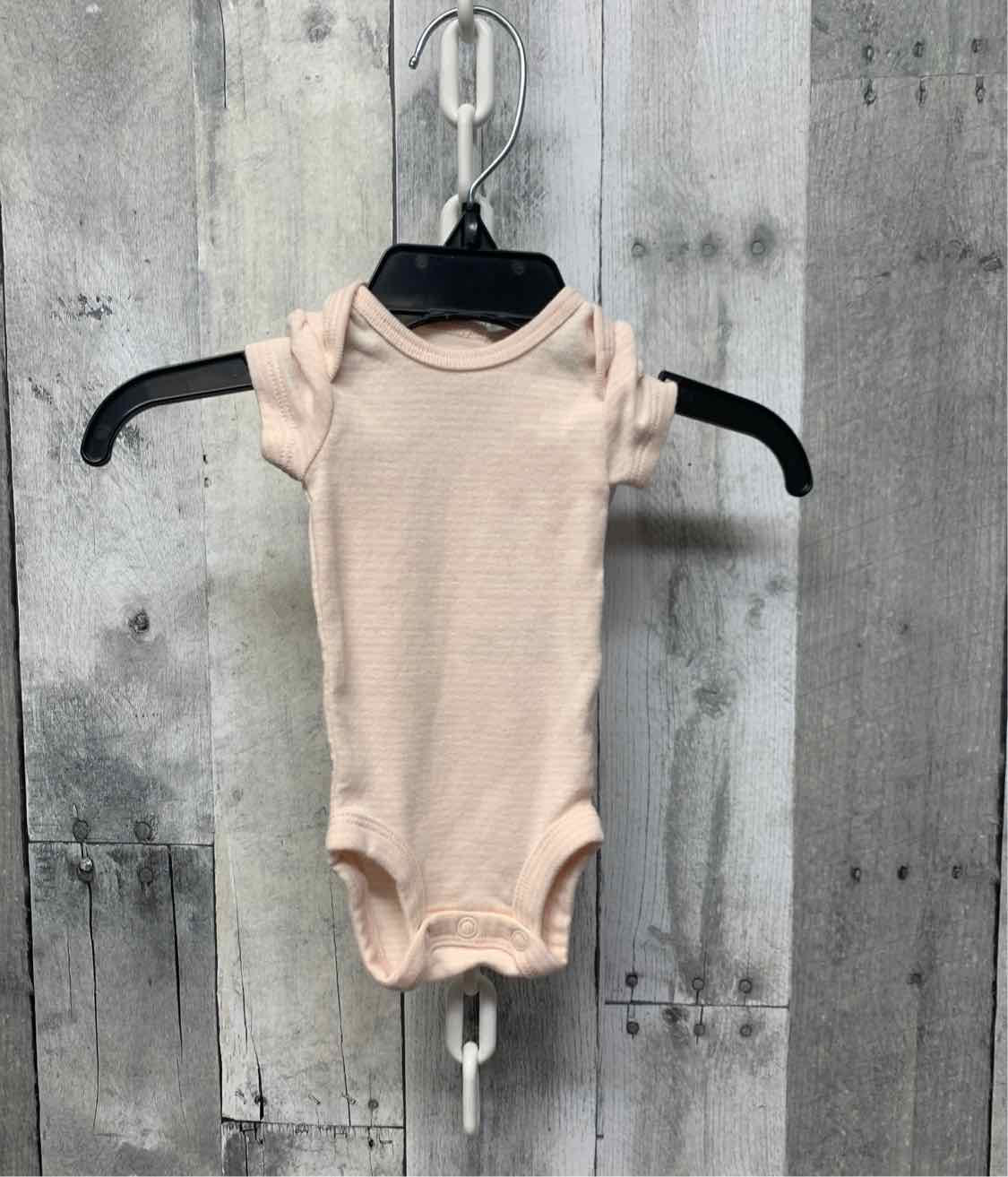 Size Preemie Pink/White Carter's Bodysuit