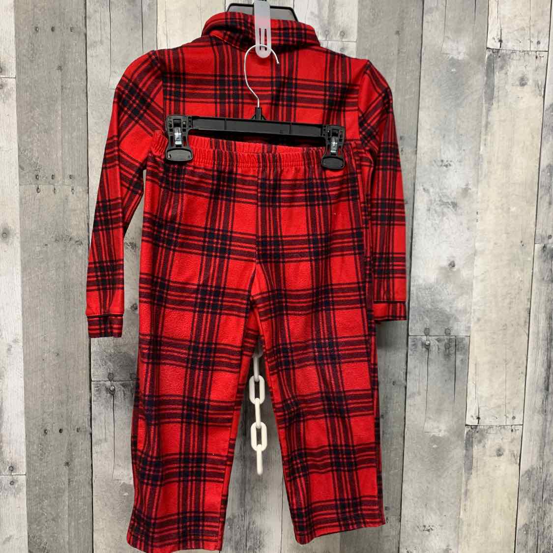 Size 4T Red/Black Just One You 2pc PJs