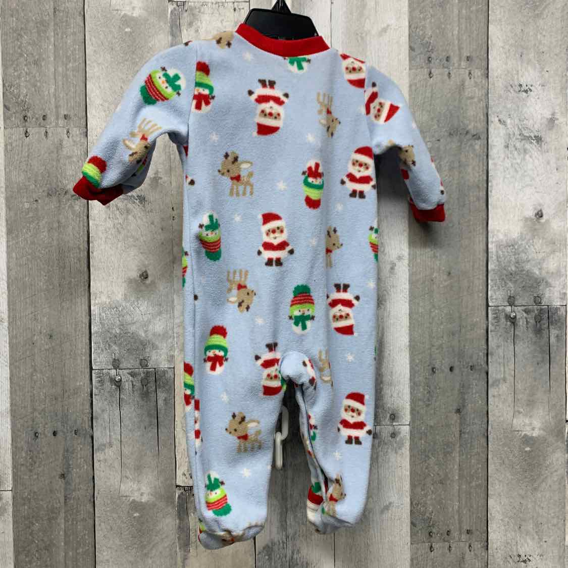 Size 3-6 Months Blue Print Child of Mine Footy PJs
