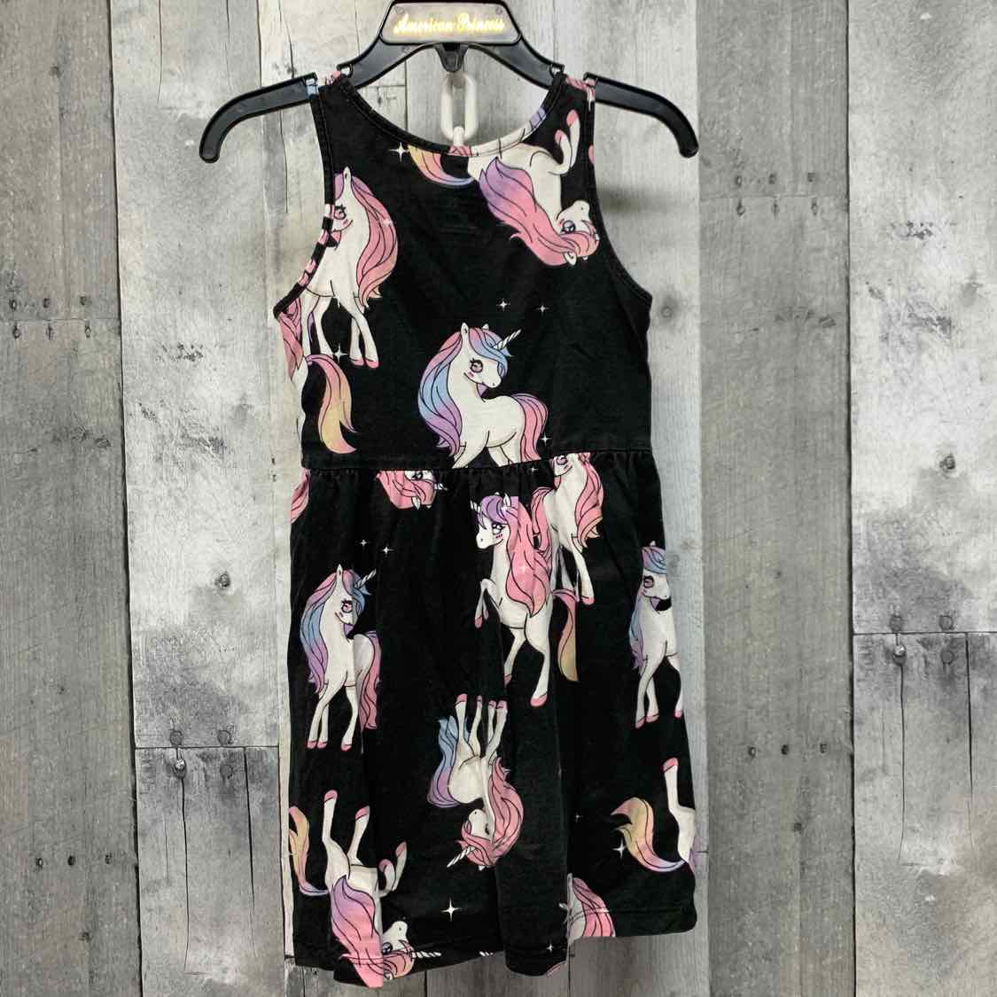 Size 3/4 Black Print H&M Dress - Knit
