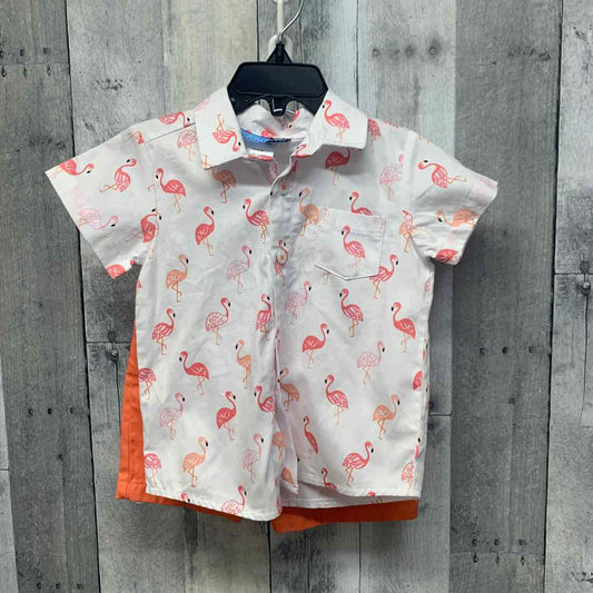 Size 2T White/Orange Goodlad Shirt/Shorts