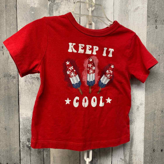 Size 18 Months Red/White/Blue Holiday Brands T Shirt