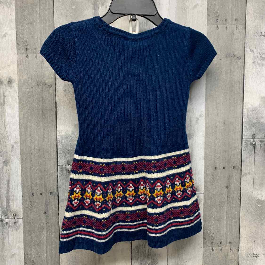 Size 4 Navy/Red Derek Heart Dress