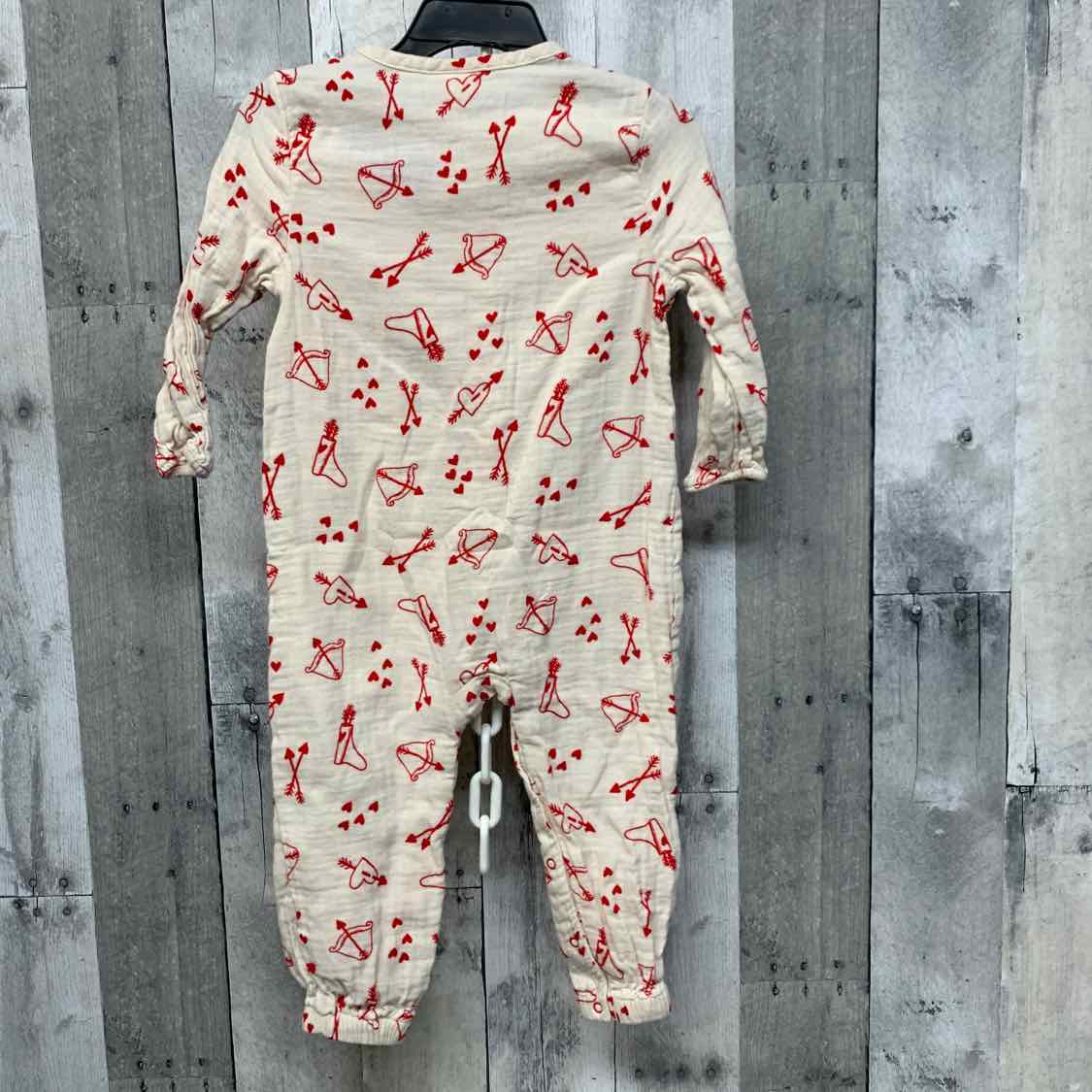 Size 18 Months White/Red Cat & Jack Romper
