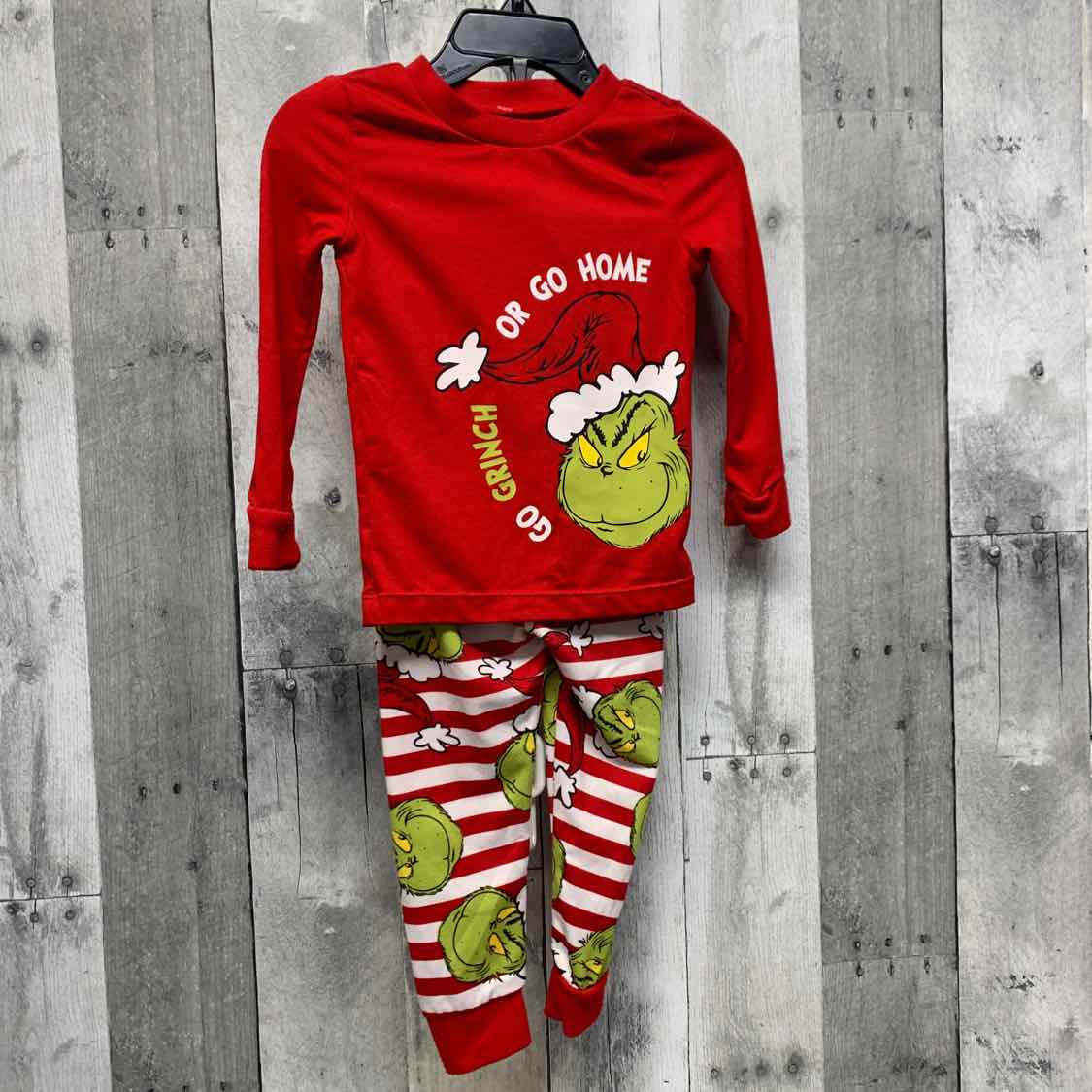 Size 2T Red/Green Dr Seuss 2pc PJs - OodlesCB