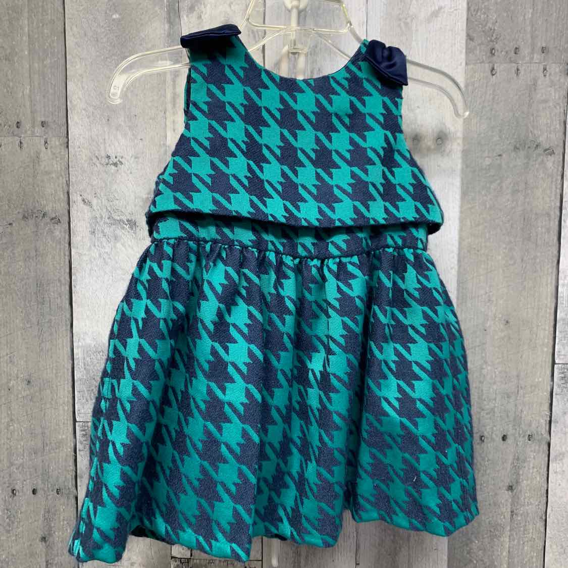 Size 18 Months Green/Navy Cat & Jack Dress