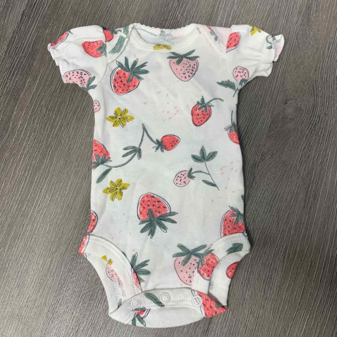 Size Preemie White Print Child of Mine Bodysuit - OodlesCB