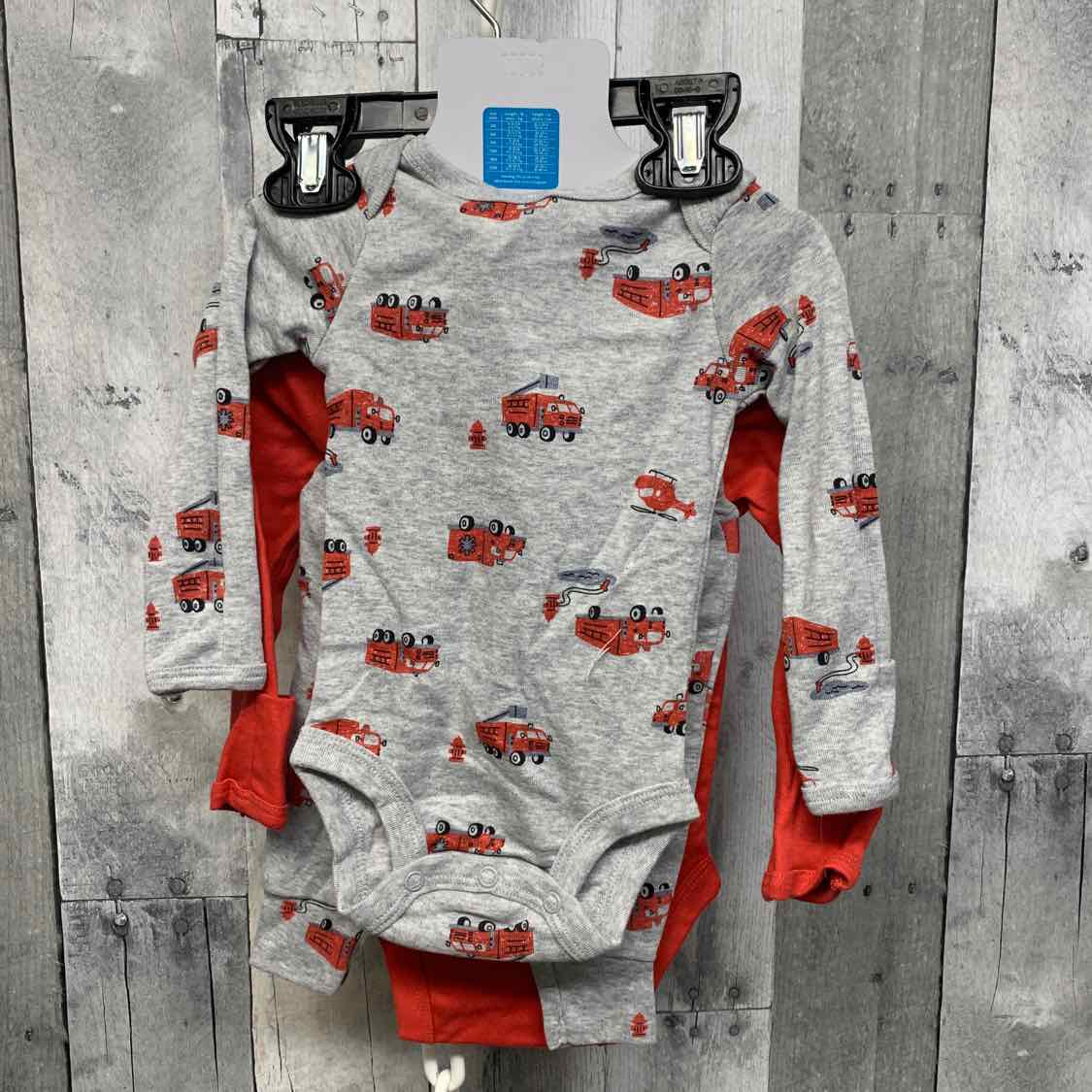 Size 3 Months Red/Gray Carter's Shirt/Pants