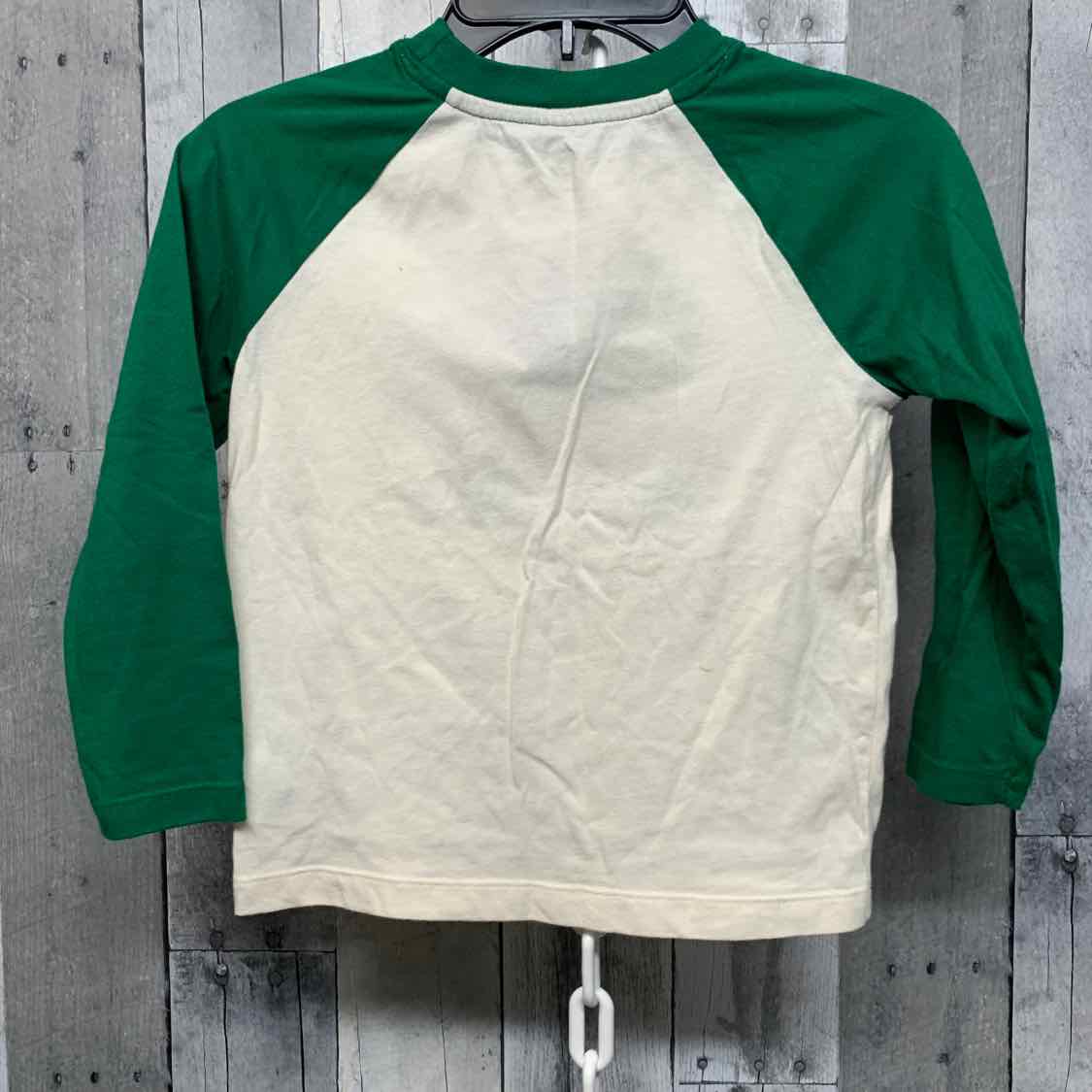 Size 5 Green/White Holiday Brands Long Sleeve Shirt