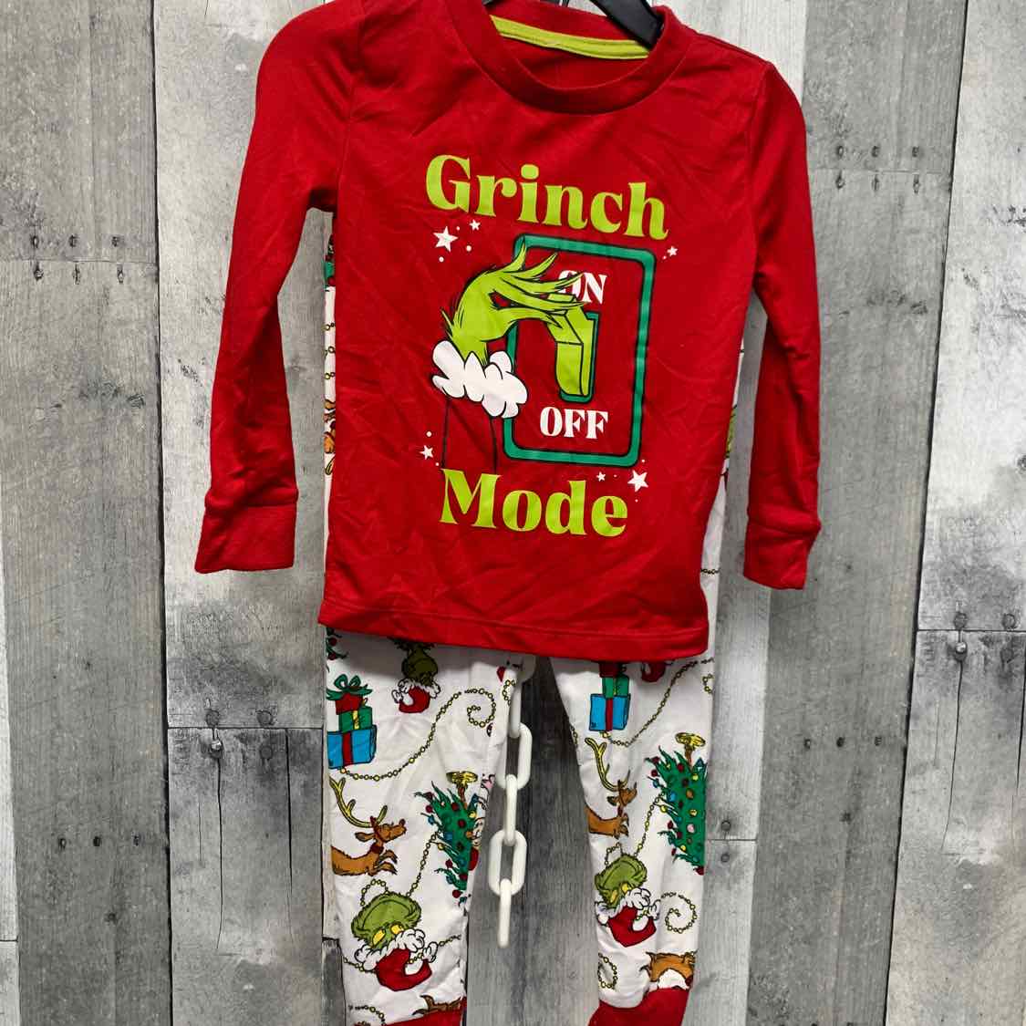 Size 3T Red/White Mid Brand 2pc PJs