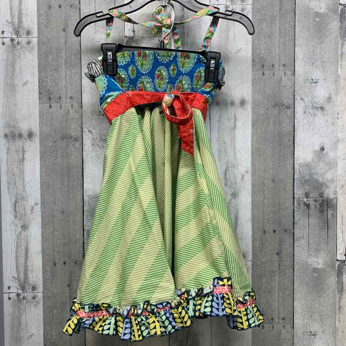 Size 8 Green/Red Matilda Jane Dress