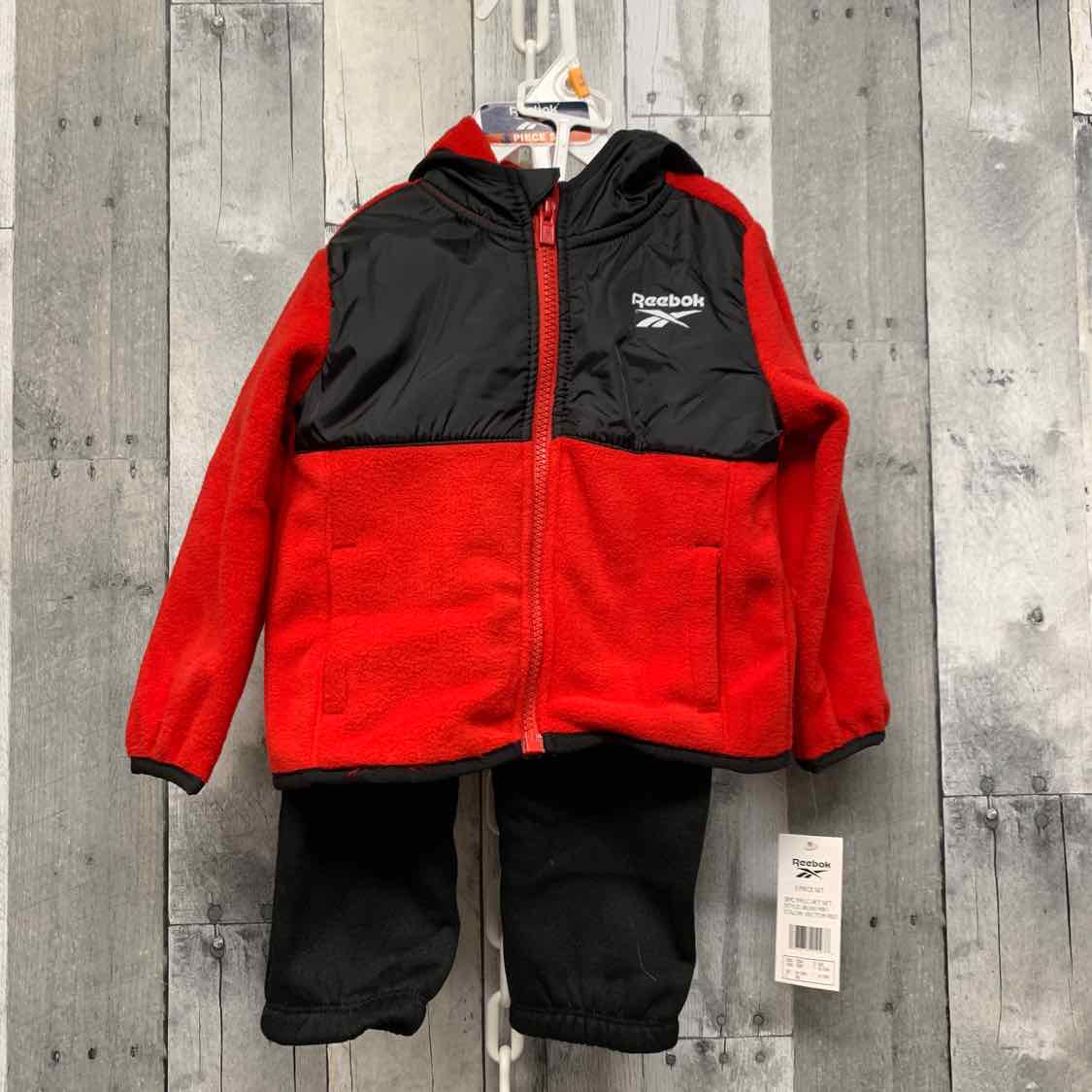 Size 12 Months Red/Black Reebok Jacket/Pants