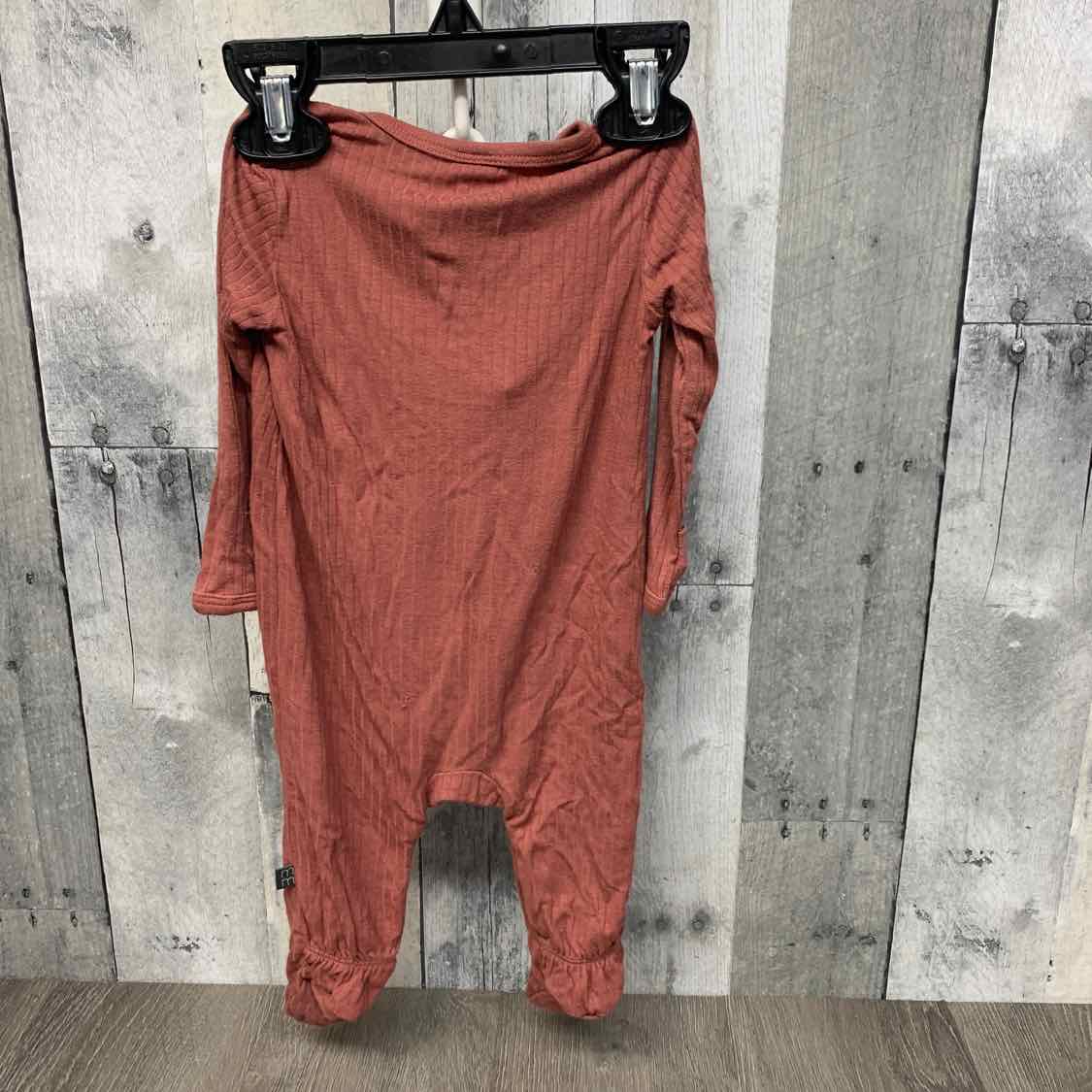 Size 0-3 Months Red Modern Moments by Gerber Footy PJs