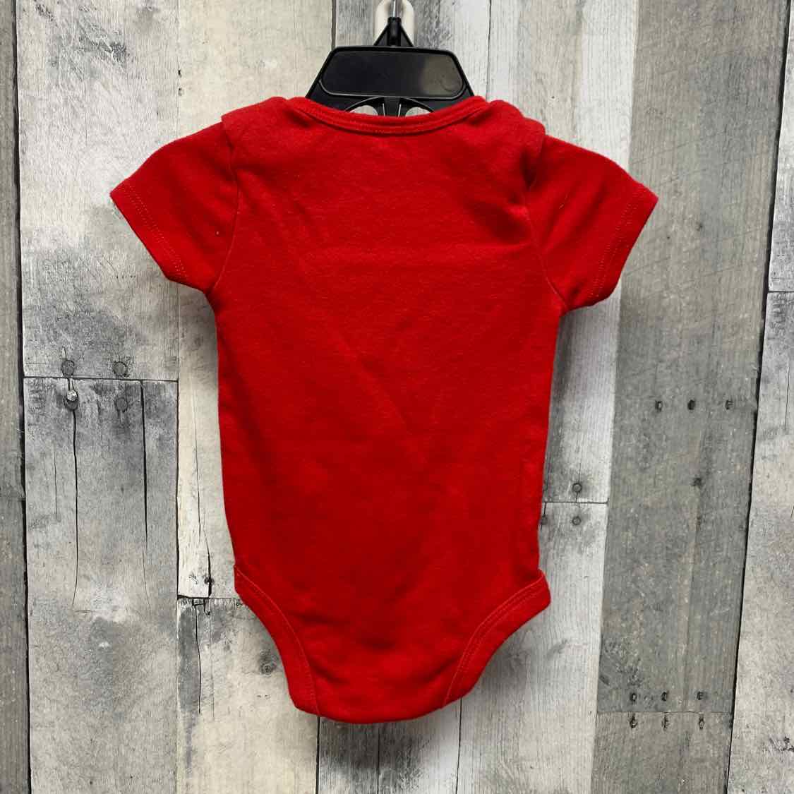Size 3-6 Months Red/Black Holiday Brands Bodysuit