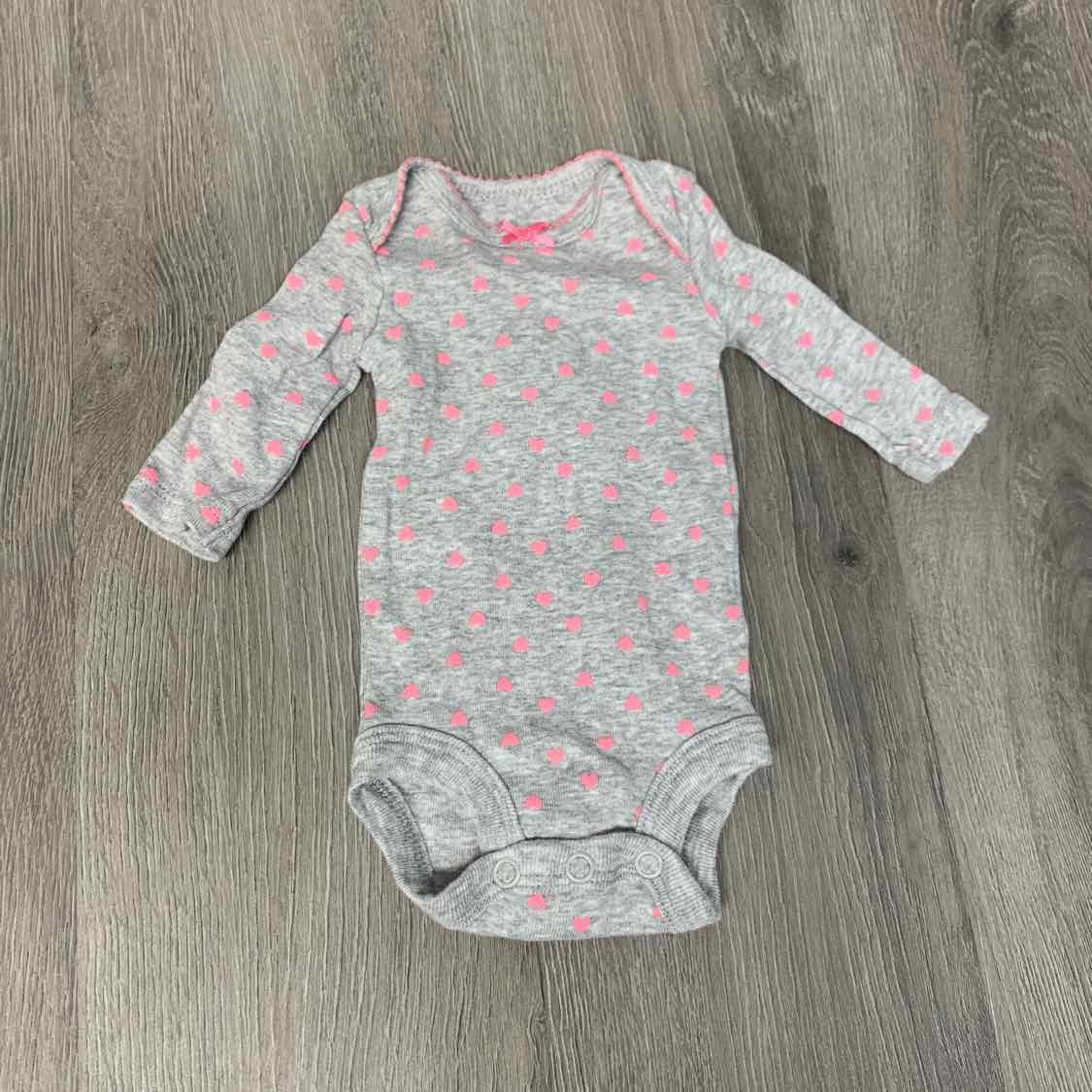 Size Preemie Gray Print Child of Mine Bodysuit