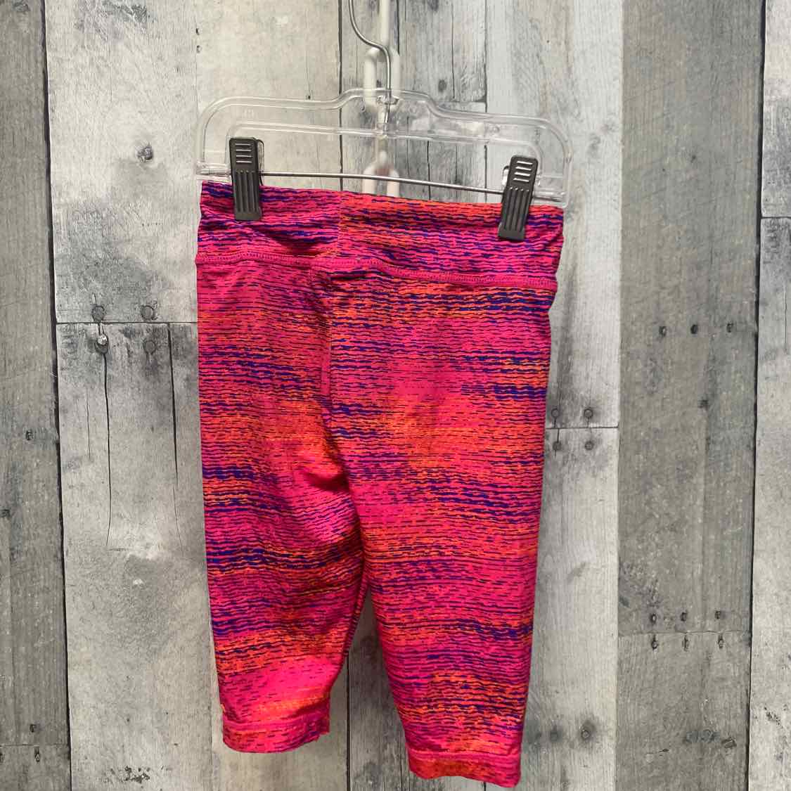 Size 24 Months Pink Print Sport Brand Capri Leggings
