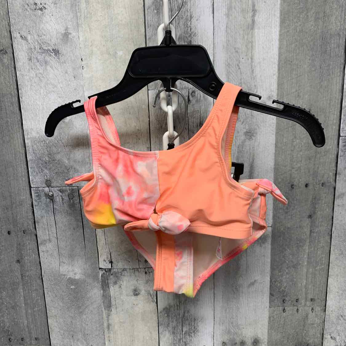 Size 5/6 Pink/Orange Justice Swim Suit - 2pc+
