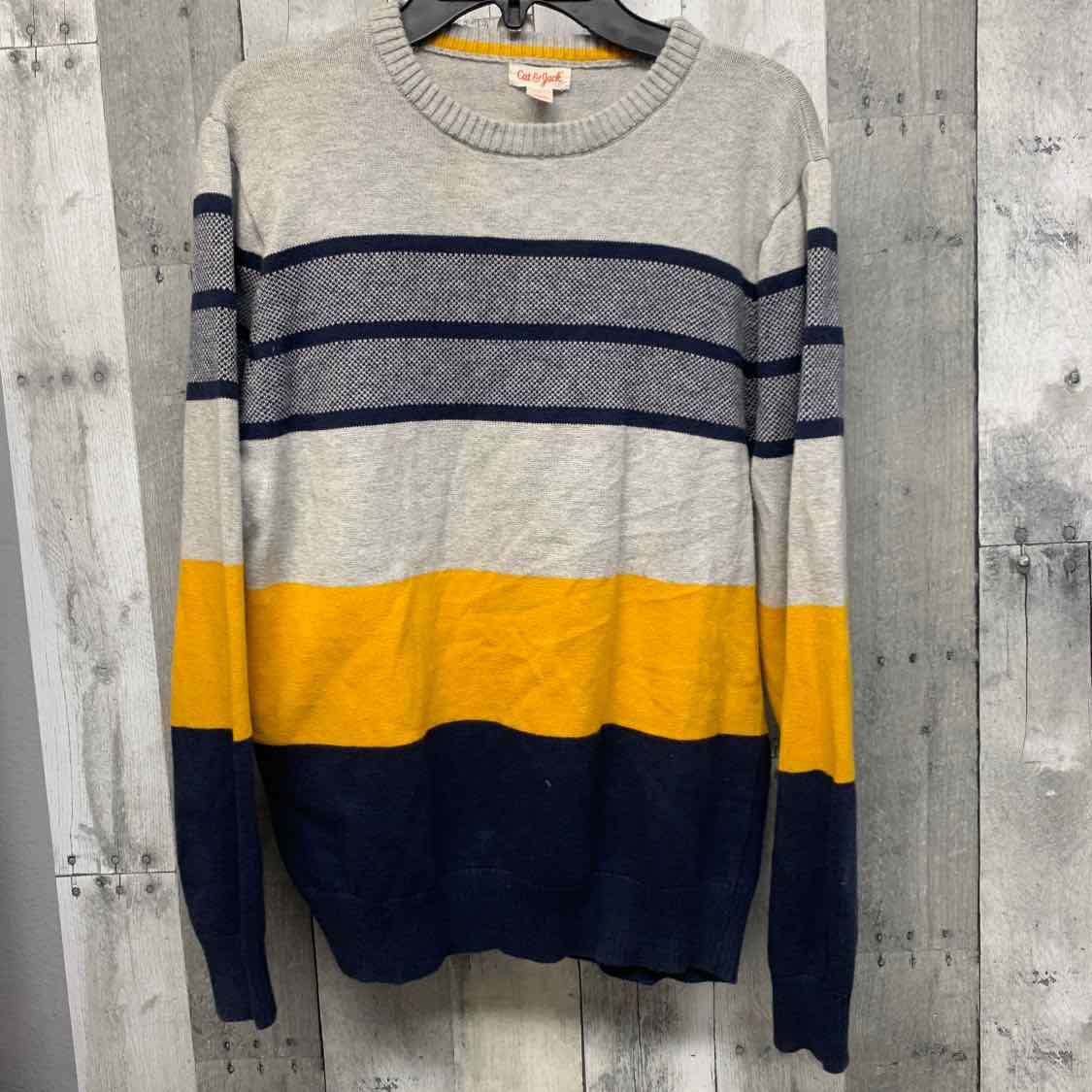 Size 12/14 Gray/Navy Cat & Jack Sweater