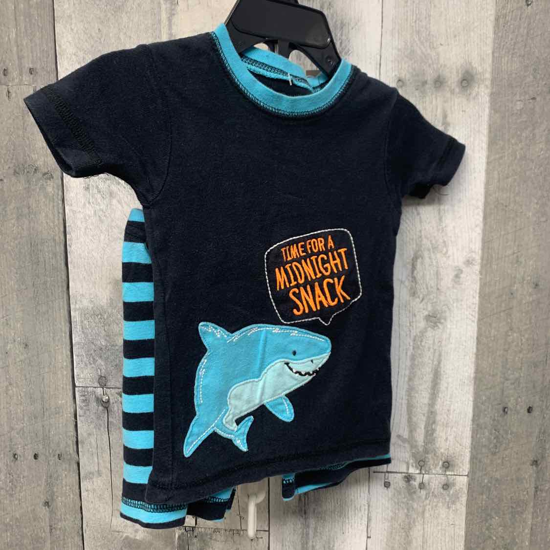 Size 2T Black/Blue Just One You 2pc PJs