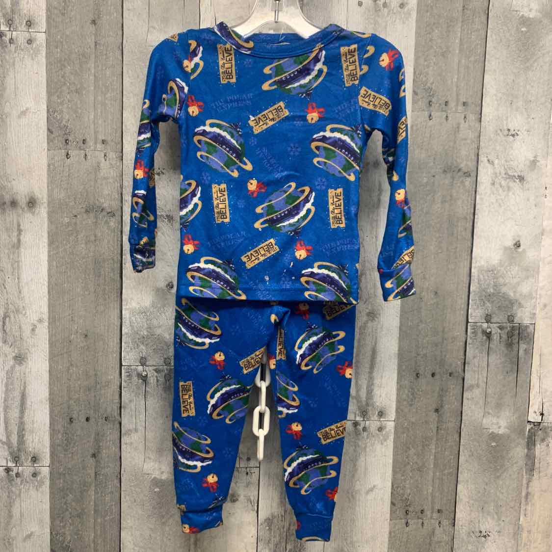 Size 3T Blue Print Holiday Brands 2pc PJs