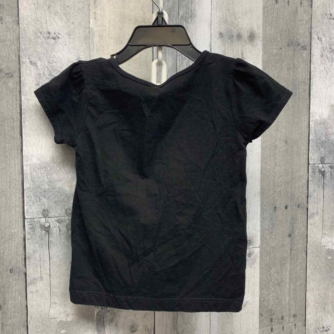 Size 3T Black Graphic Holiday Brands T Shirt