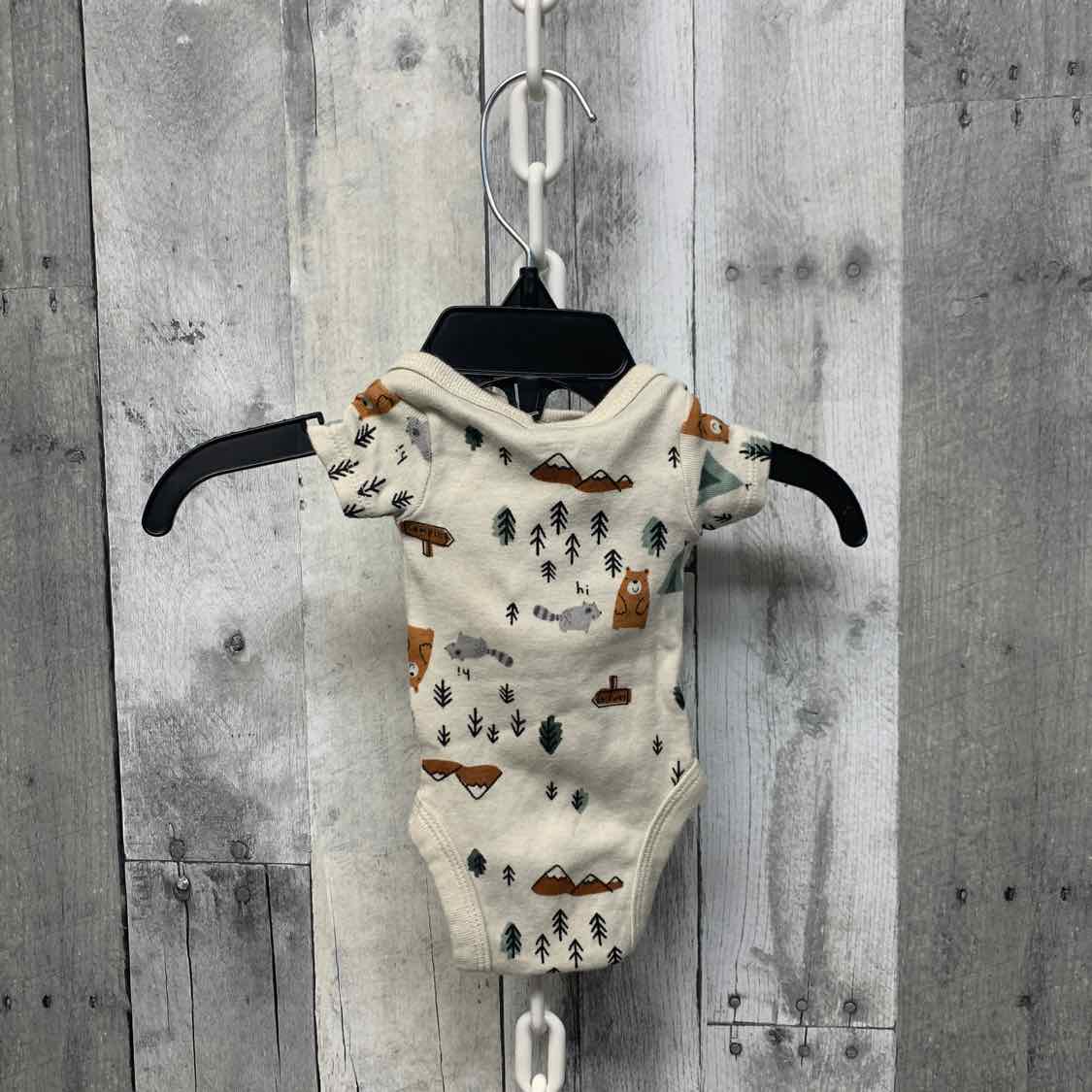 Size Preemie Tan Graphic Gerber Bodysuit