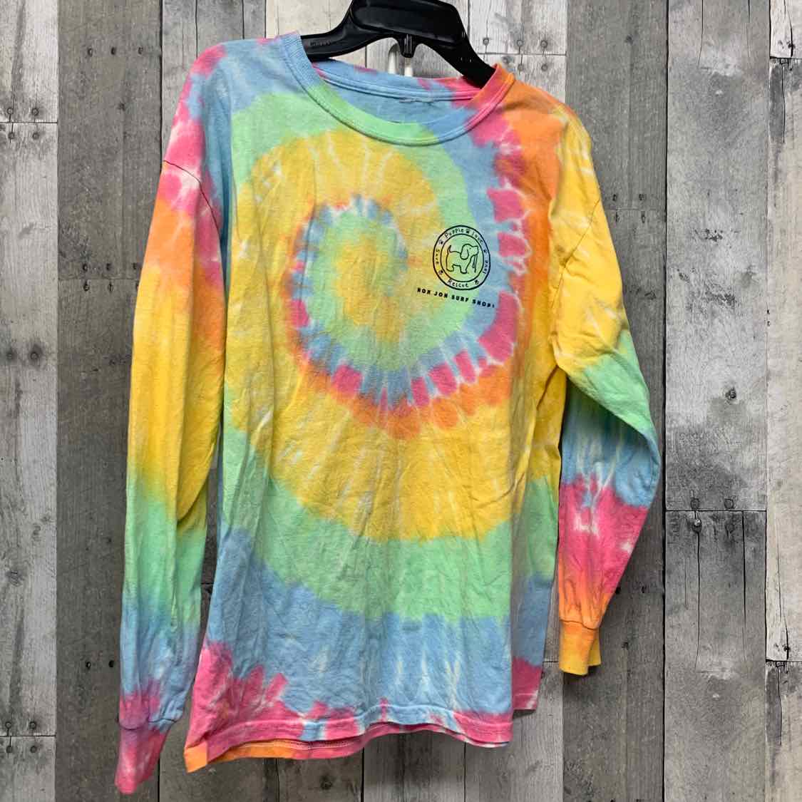 Size Large Yellow/Green Name Brand Long Sleeve Shirt