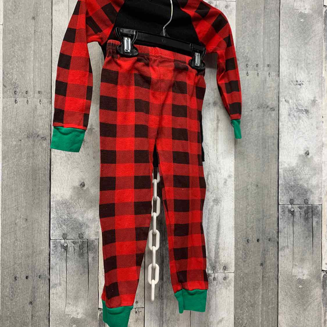 Size 3 Black/Red Holiday Brands 2pc PJs