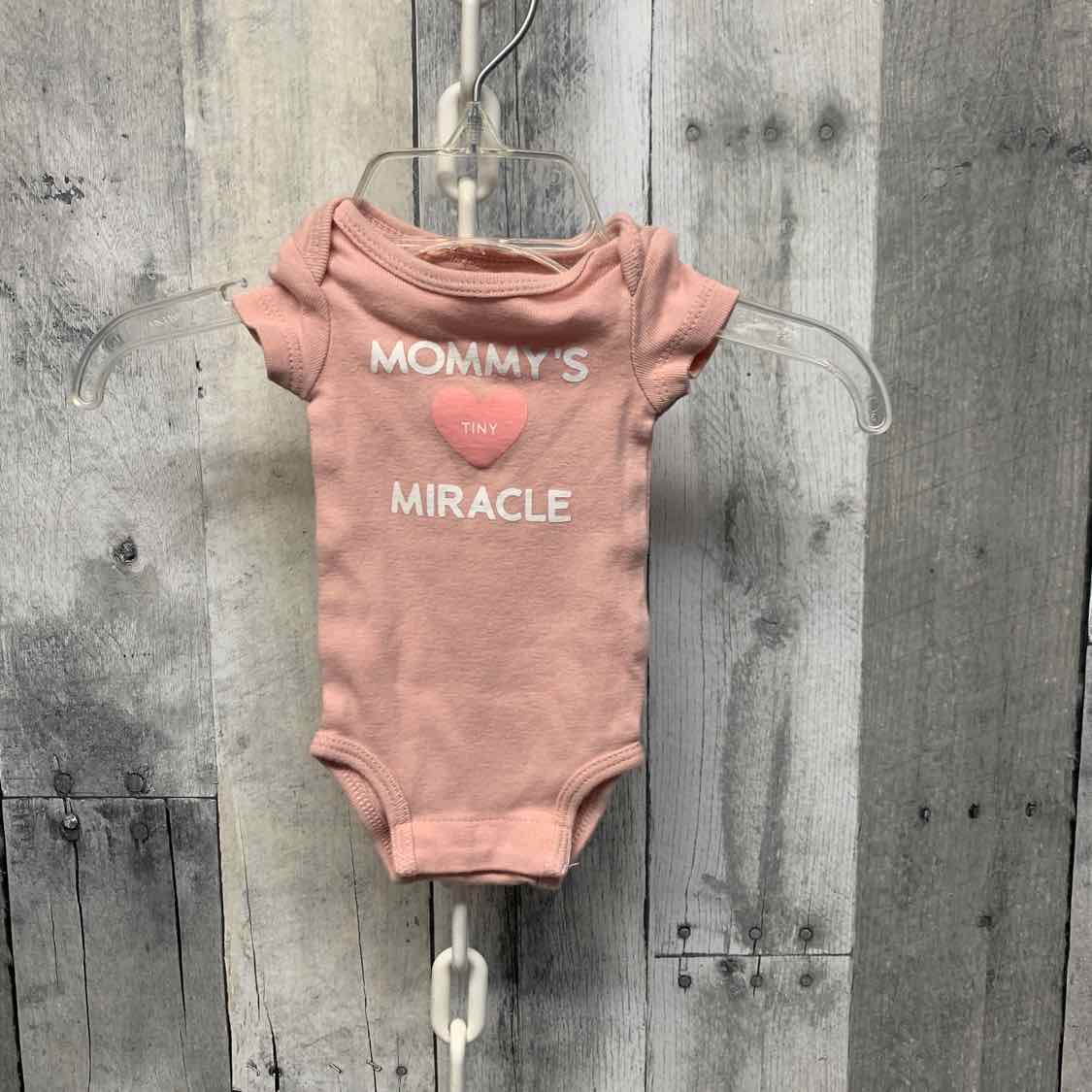 Size Preemie Pink Carter's Bodysuit