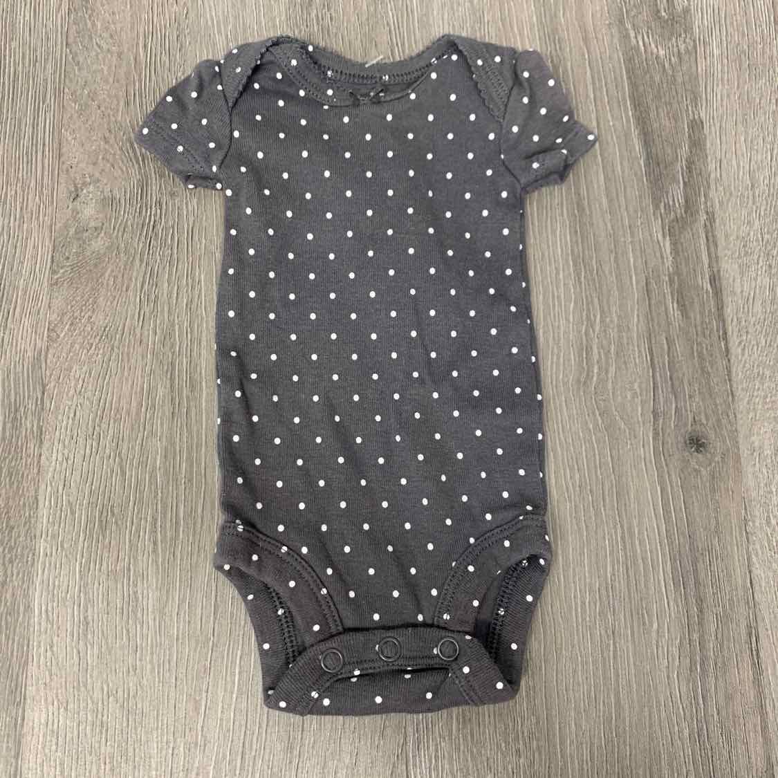Size Preemie Gray Print Carter's Bodysuit