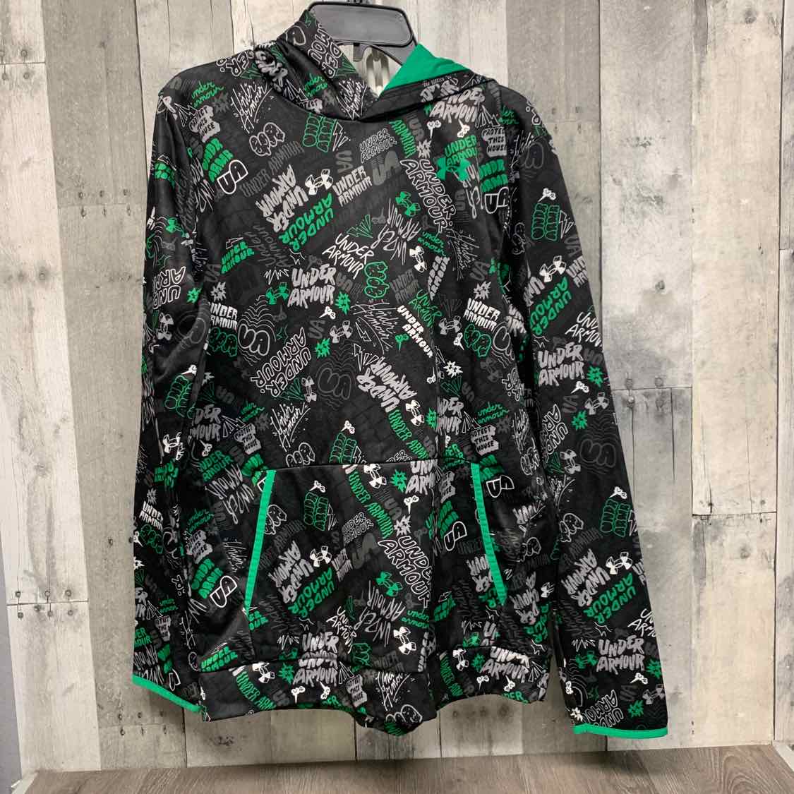 Size XLarge Black/Green Sport Brand Pull Over
